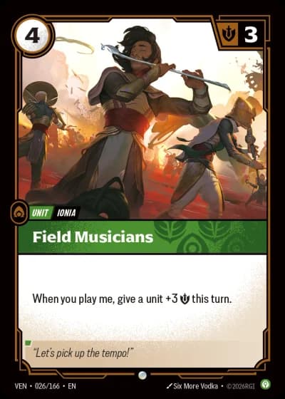 Field Musicians #026/248 — Vendetta