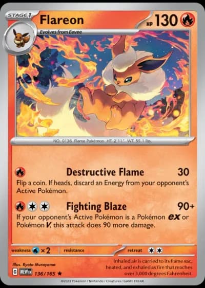 Flareon #136/165 — 151