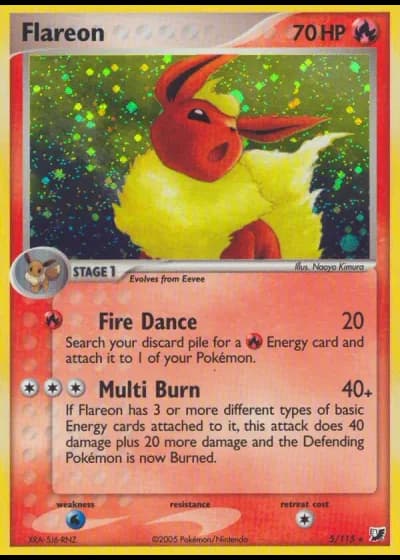 Flareon #5/115 — EX Forze Segrete