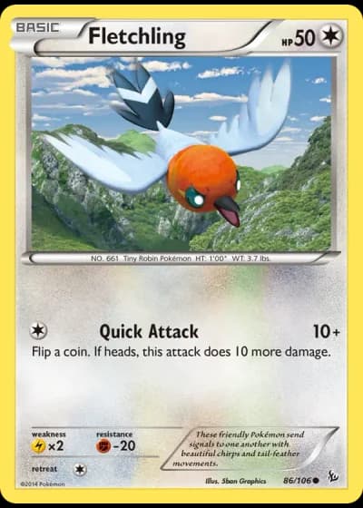 Fletchling #86/106 — Flashfire