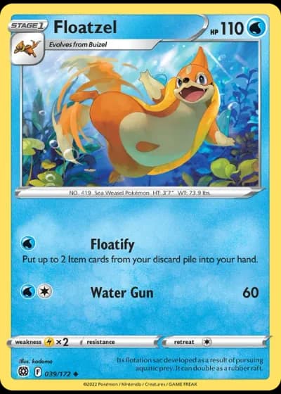 Floatzel #039/172 — Brilliant Stars