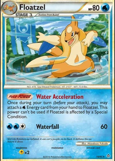 Floatzel #16/95 — Unleashed