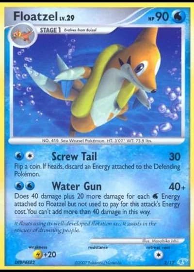 Floatzel #2/12 — DP trainer Kit (Manaphy)