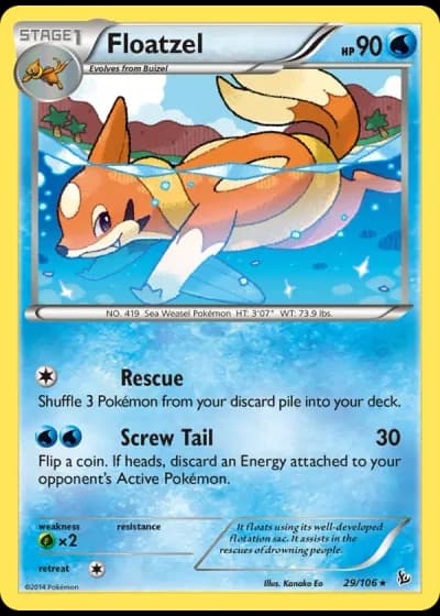 Floatzel #29/106 — Flashfire