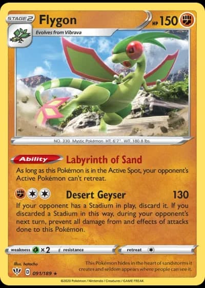 Flygon #91/189 — Darkness Ablaze