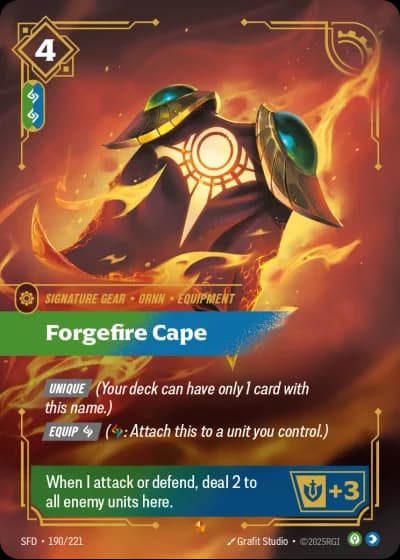Forgefire Cape #190/303 — Spiritforged