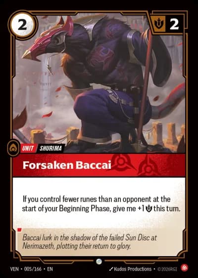 Forsaken Baccai #005/248 — Vendetta