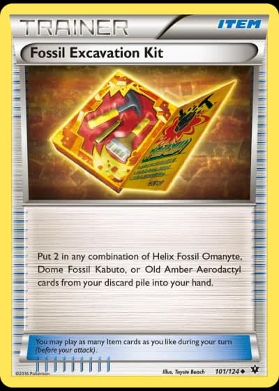 Fossil Excavation Kit #101/124 — Fates Collide