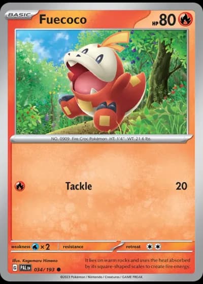 Fuecoco #034/193 — Paldea Evolved
