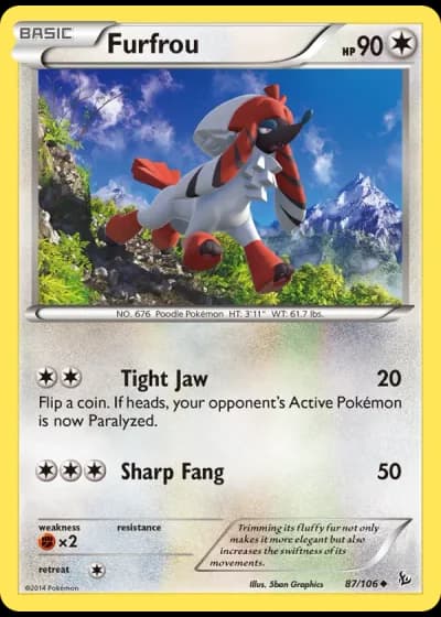 Furfrou #87/106 — Flashfire
