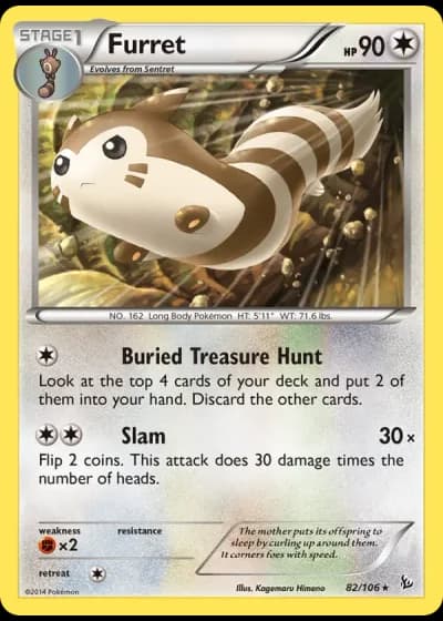 Furret #82/106 — Flashfire