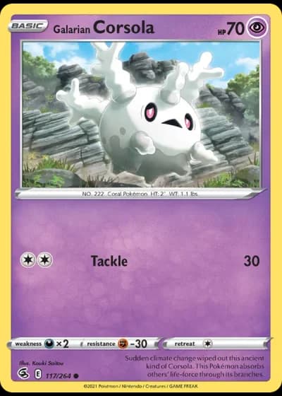 Galarian Corsola #117/264 — Fusion Strike