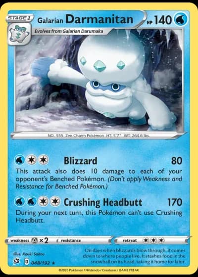 Galarian Darmanitan #48/192 — Rebel Clash