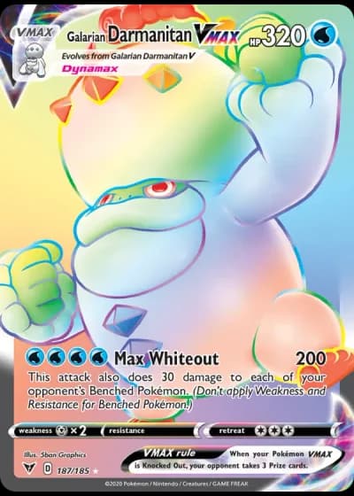 Galarian Darmanitan VMAX #187/185 — Vivid Voltage