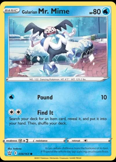 Galarian Mr. Mime #34/163 — Battle Styles