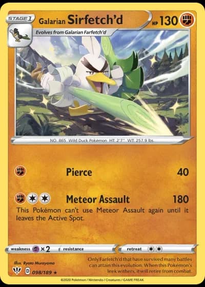 Galarian Sirfetch'd #98/189 — Darkness Ablaze