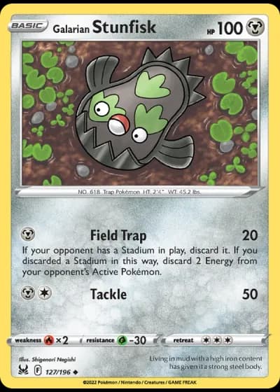 Galarian Stunfisk #127/196 — Lost Origin