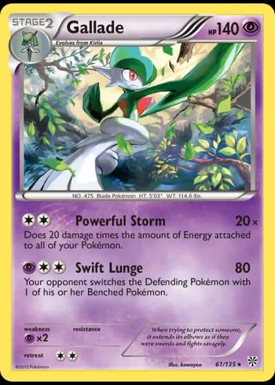 Gallade #61/135 — Plasma Storm
