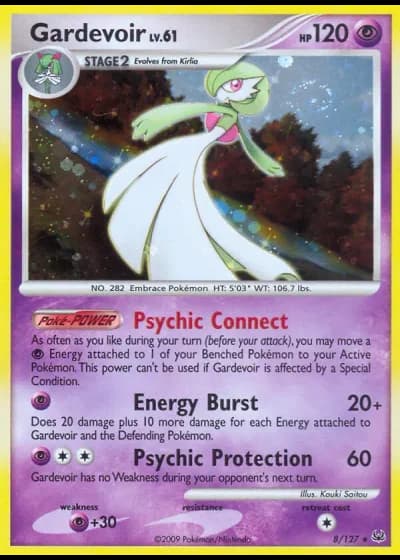 Gardevoir #8/127 — Platino