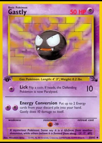 Gastly #33/62 — Fossil
