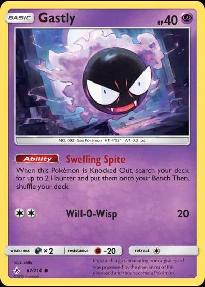 Gastly #67/214 — Unbroken Bonds
