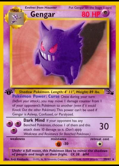 Gengar #20/62 — Fossil