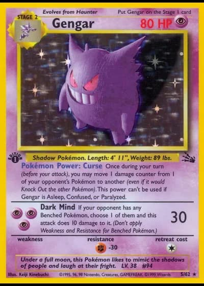 Gengar #5/62 — Fossil