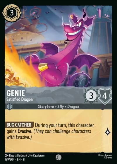 Genie - Satisfied Dragon #189/204 — Reign of Jafar