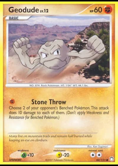 Geodude #84/123 — Mysterious Treasures