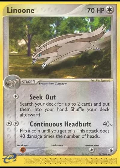 Geradaks #38/109 — EX Rubin & Saphir