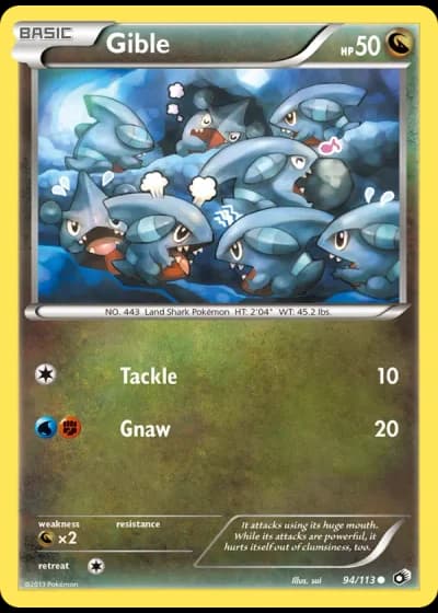 Gible #94/113 — Legendary Treasures