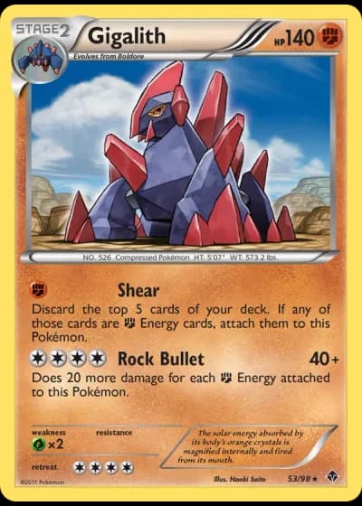 Gigalith (STAFF Prerelease) #53/98 — Emerging Powers