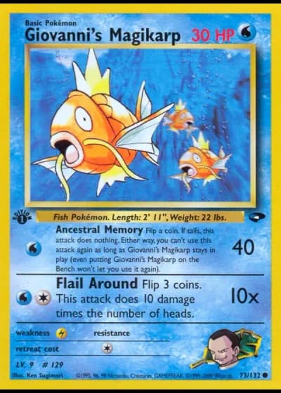 Giovanni's Magikarp #73/132 — Gym Challenge