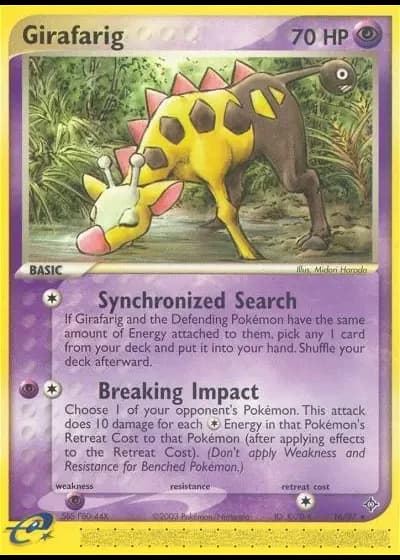 Girafarig #16/97 — EX Drache