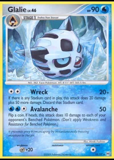 Glalie #18/99 — Arceus