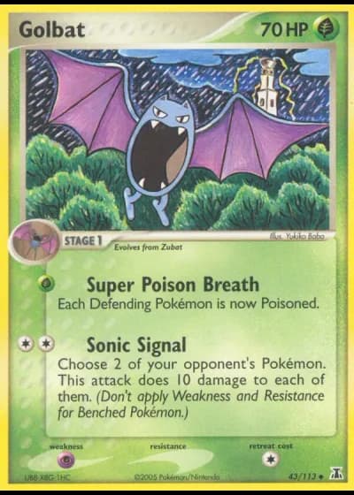 Golbat #43/113 — EX Specie Delta