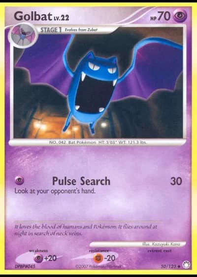 Golbat #50/123 — Mysterious Treasures