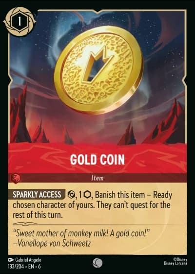 Gold Coin #133/204 — Azurite Sea