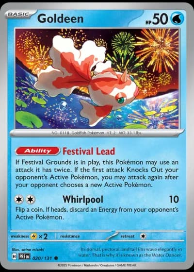 Goldeen #020/131 — Prismatic Evolutions