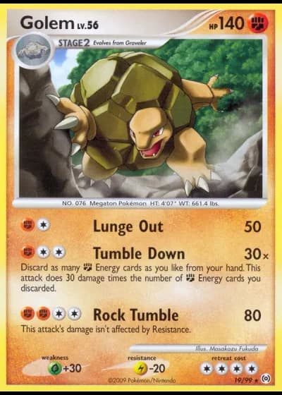 Golem #19/99 — Arceus