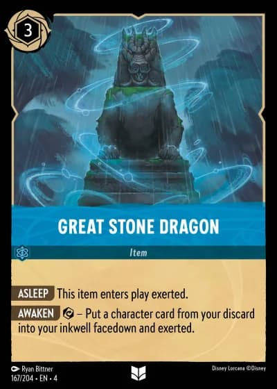 Great Stone Dragon #167/204 — Ursula's Return