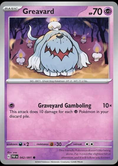 Greavard #042/91 — Paldean Fates