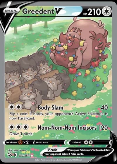 Greedent V #257/264 — Fusion Strike