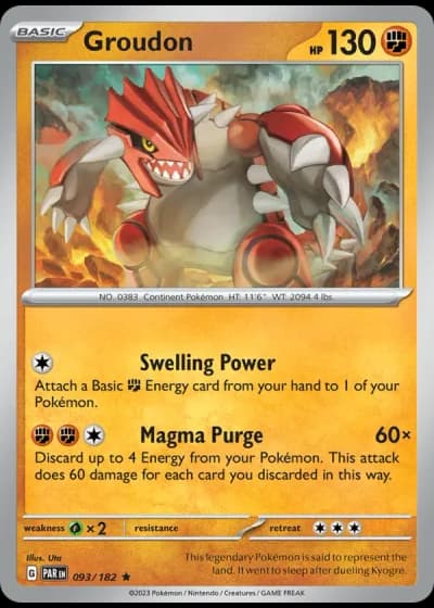 Groudon #093/182 — Paradox Rift
