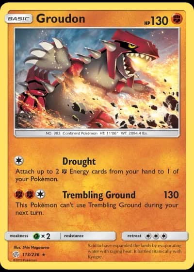 Groudon #113/236 — Cosmic Eclipse
