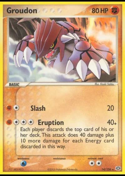 Groudon #14/106 — Emerald