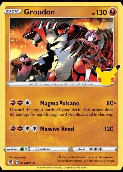 Groudon #17/25 — Celebrations