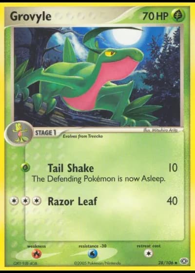 Grovyle #28/106 — Emerald