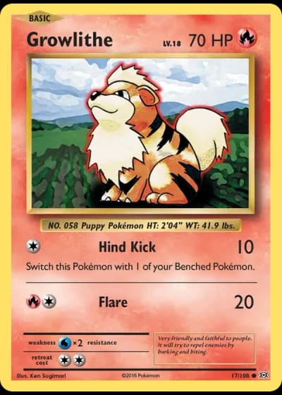 Growlithe #17/108 — Evolutions