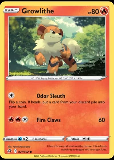 Growlithe #27/192 — Rebel Clash